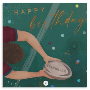 Rugby Birthday Card